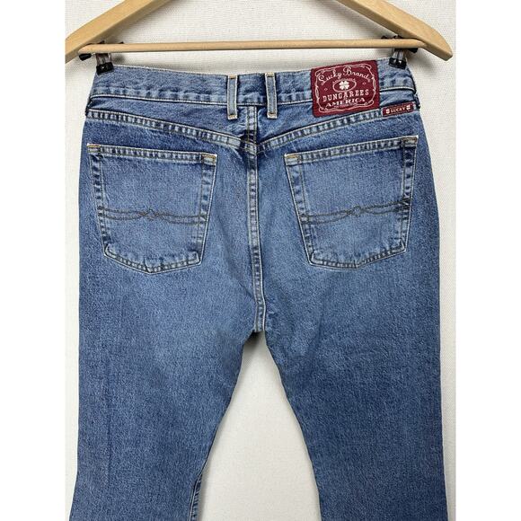 Lucky Brand Jeans Womens 12/31 Plain Jane Flare C Denim Dungarees American Made - Picture 15 of 16